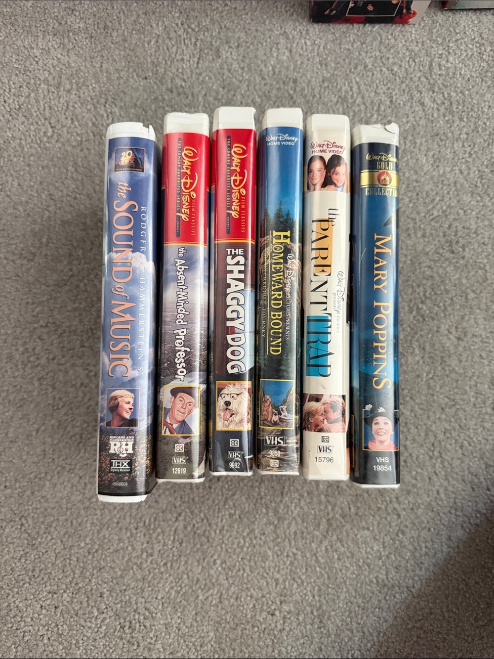 classic family and live-action movie VHS tapes